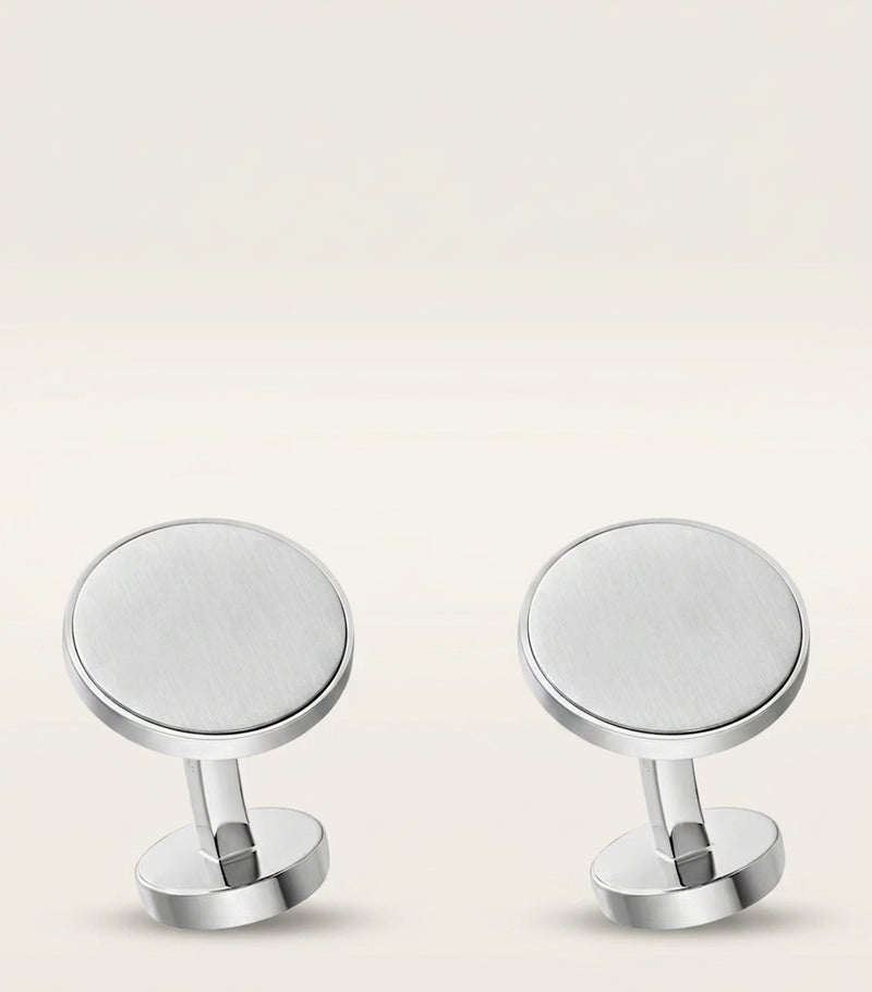 Cartier Double C de Cartier sterling silver cufflinks, imported from the UK