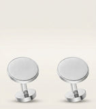 Cartier Double C de Cartier sterling silver cufflinks, imported from the UK