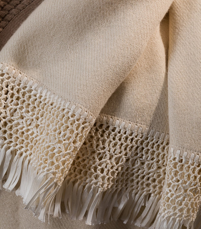 Hamam 100% alpaca wool throw 130cm x 180cm, imported from the UK