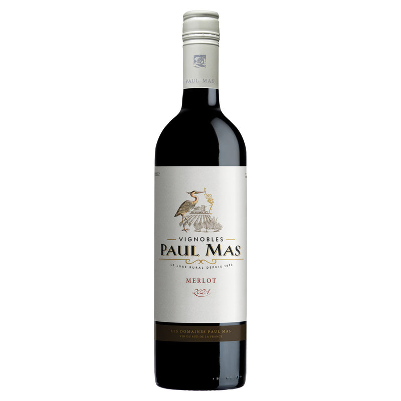 Paul Mas Merlot red wine 75cl, imported from the UK