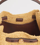 Tory Burch Romy bucket bag in raffia, UK version