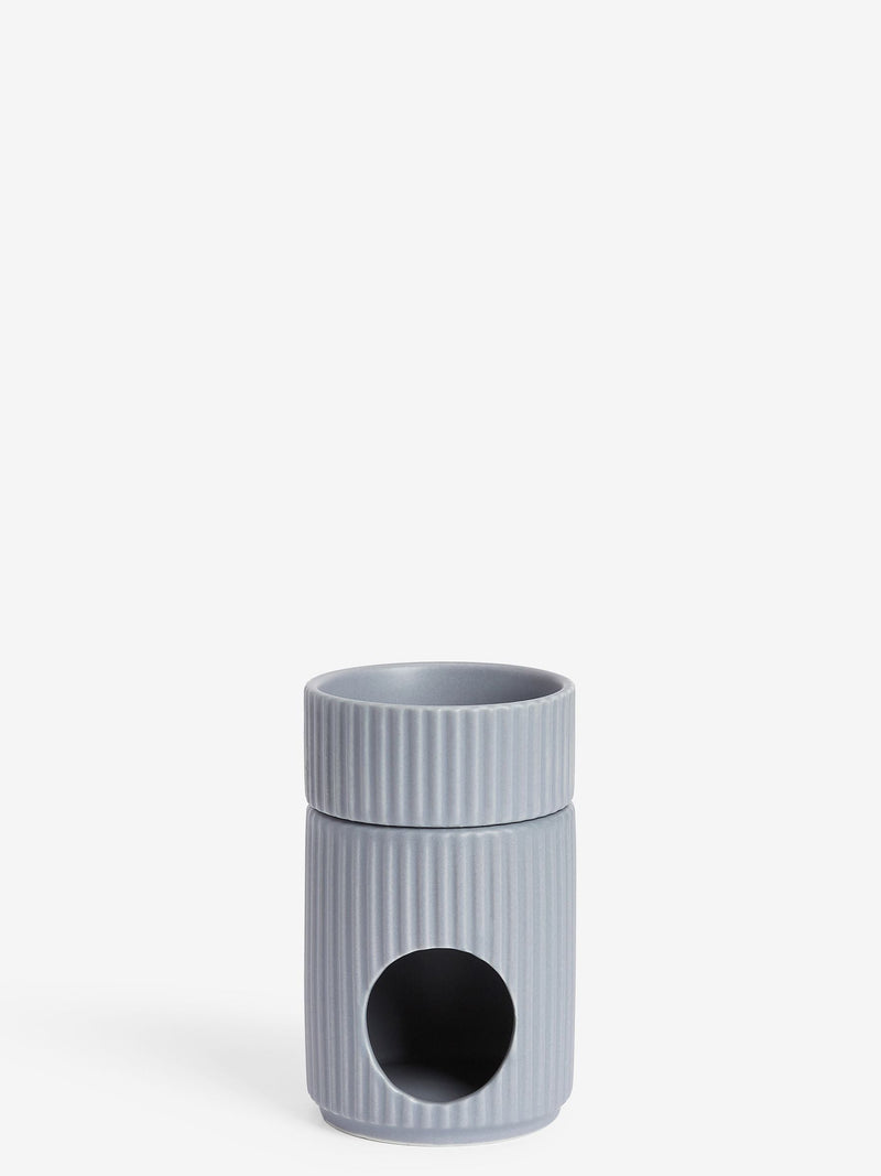 Grey country luxe wax melt burner, UK version