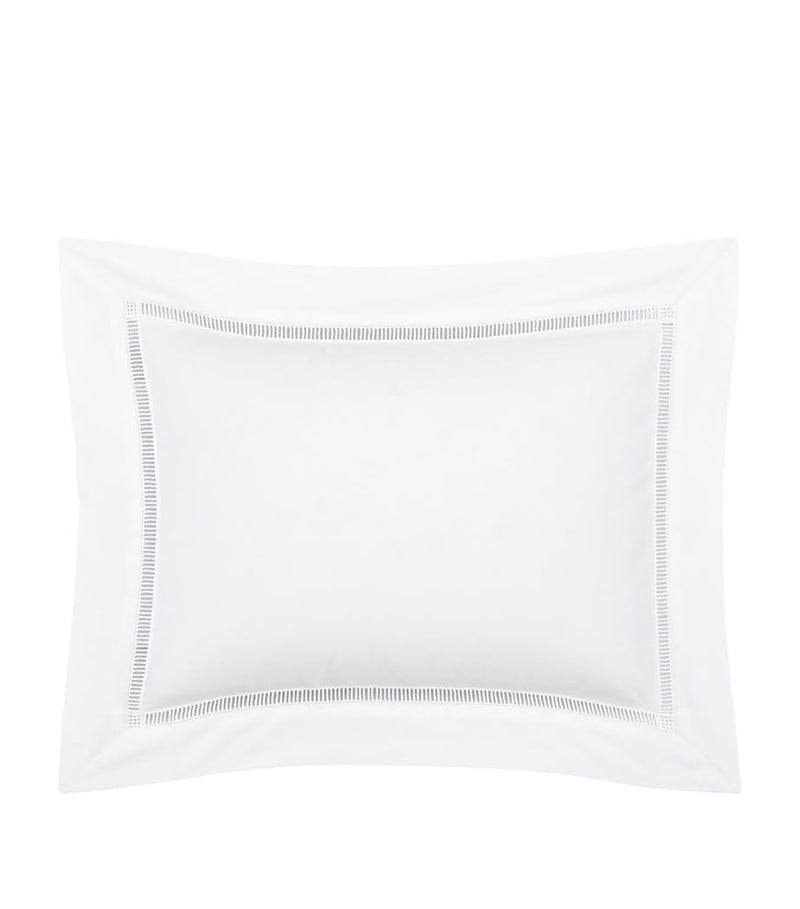 Yves Delorme Colisée Blanc boudoir pillowcase 31cm x 42cm (British brand)