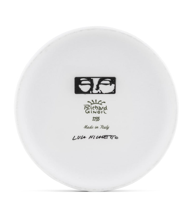 GINORI 1735 porcelain Il Letterato candle holder - British product