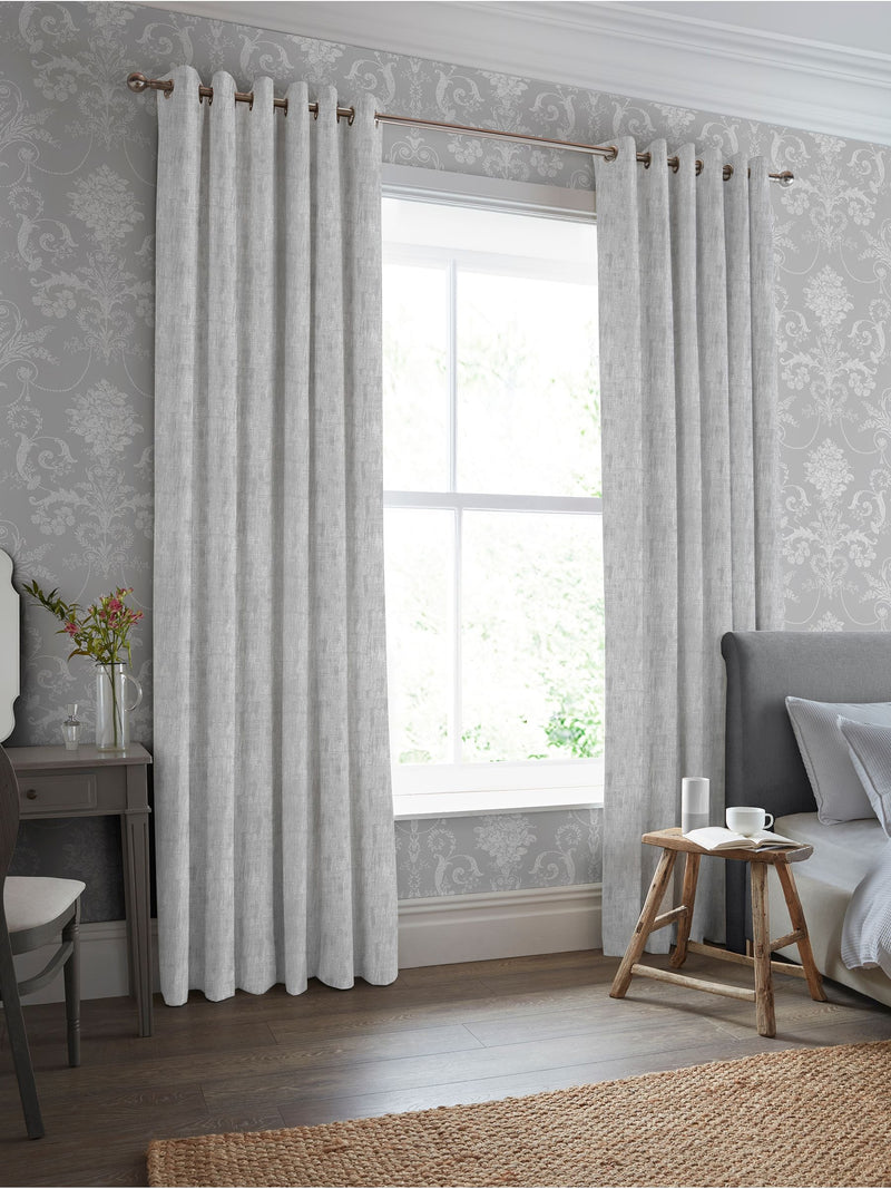 Laura Ashley Silver Whinfell made to measure curtains - British product