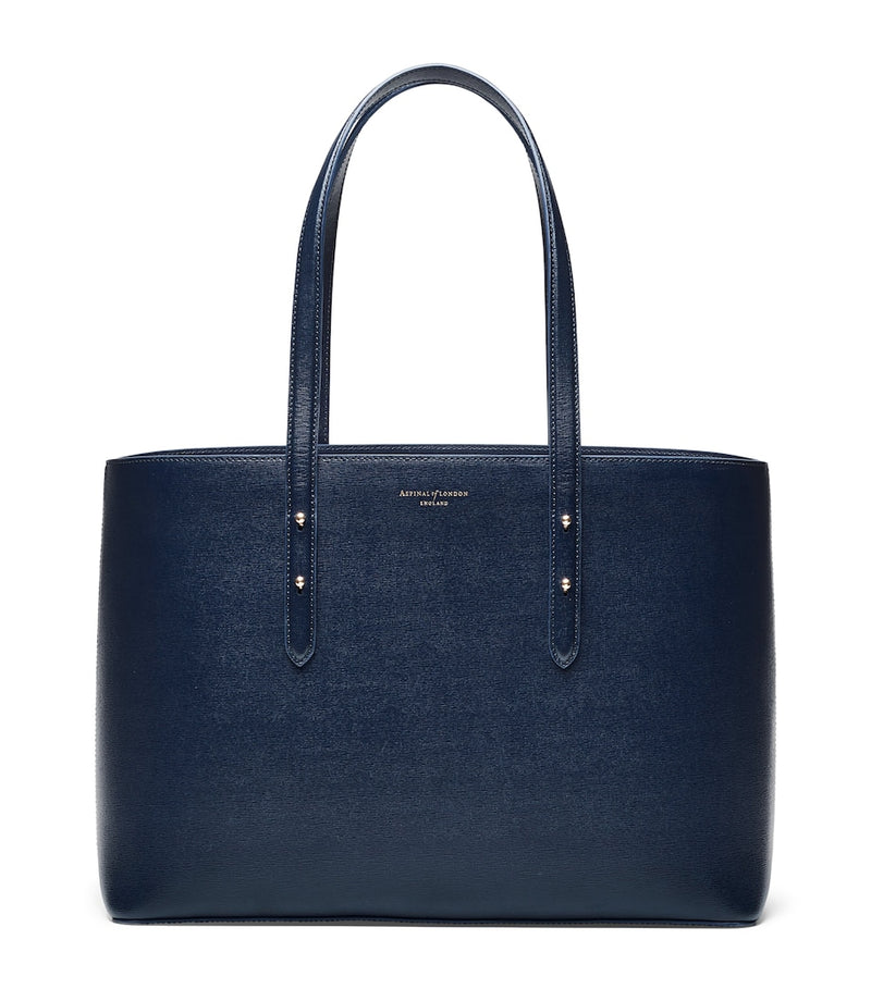 Aspinal of London Regent tote bag full-grain leather, imported from the UK