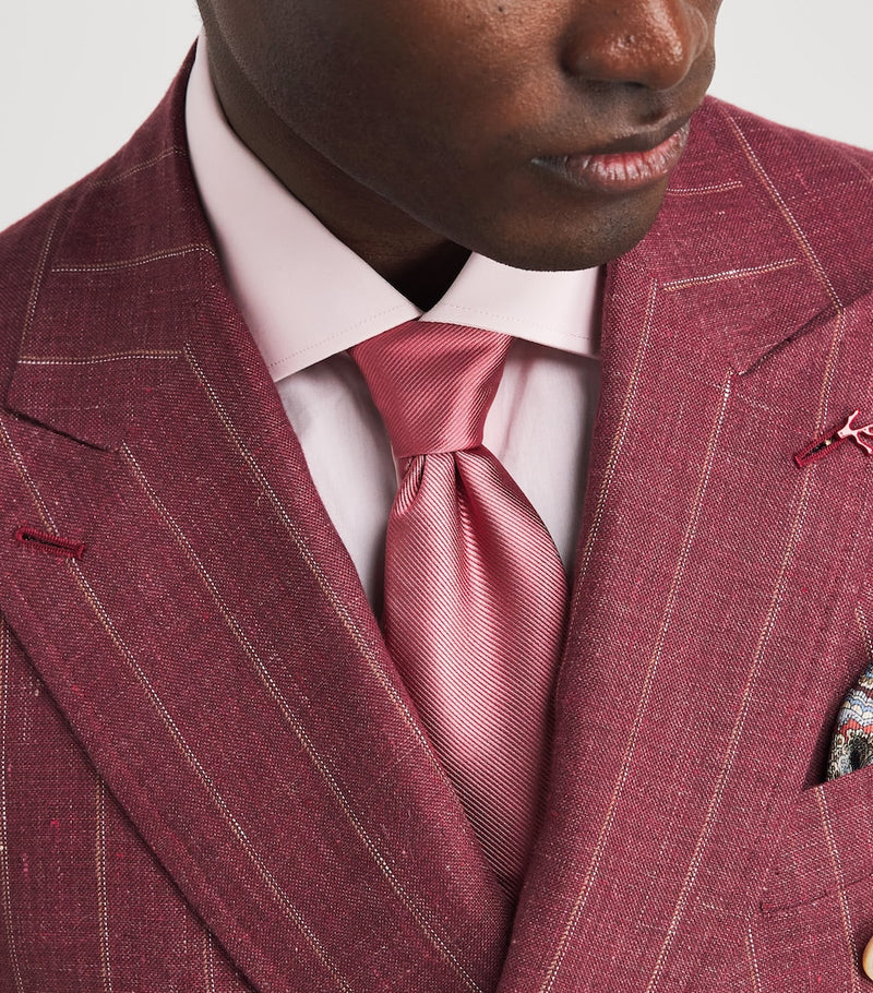 Isaia silk woven tie 6cm width - British product
