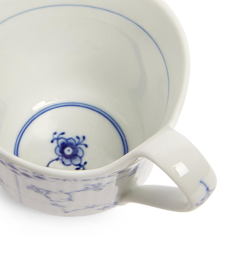 Royal Copenhagen Blue Fluted Half Lace mug, imported from the UK