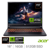Costco UK Acer Nitro V16 AI AMD Ryzen 7 16GB RAM 512GB SSD NVIDIA GeForce RTX 5060 16 Inch Gaming Laptop- Buy online at McGrocer