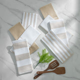 Caro Home kitchen towels beige 8 pack, UK version