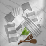 Caro Home kitchen towels 8 pack grey, UK version