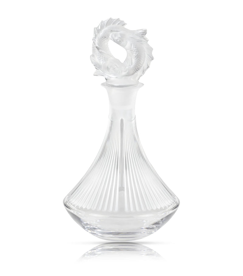 Lalique Poissons decanter, UK version