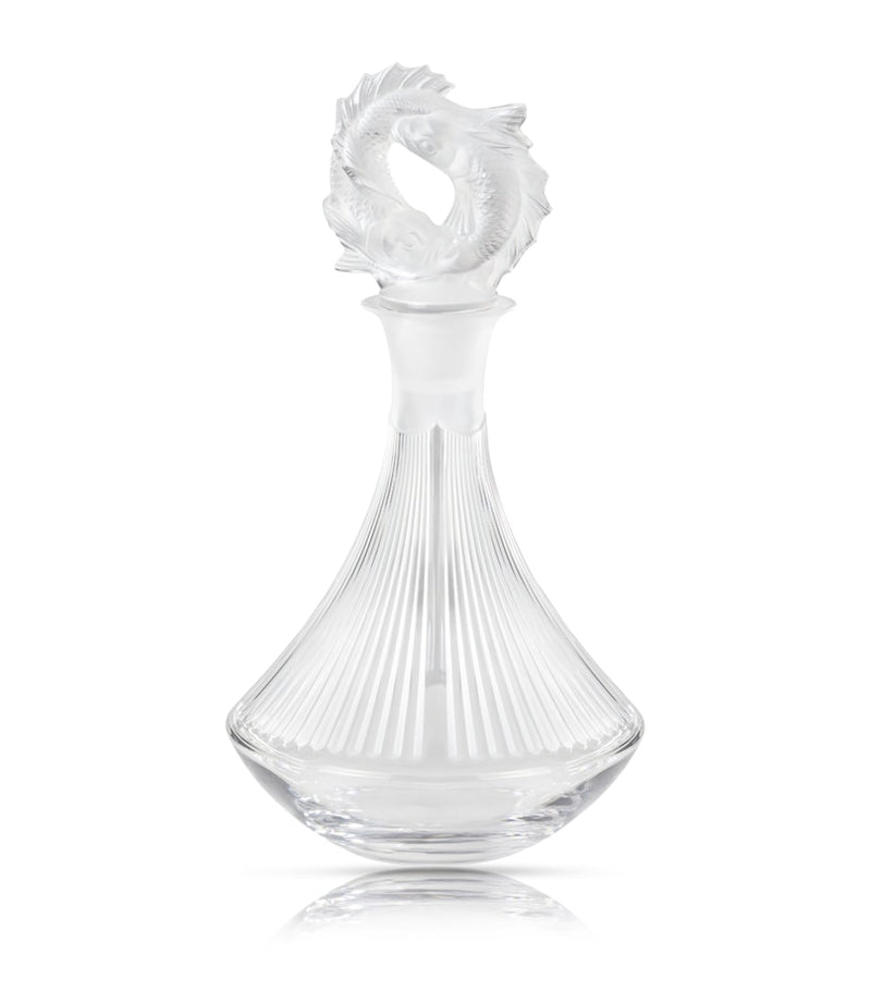 Lalique Poissons decanter, UK version