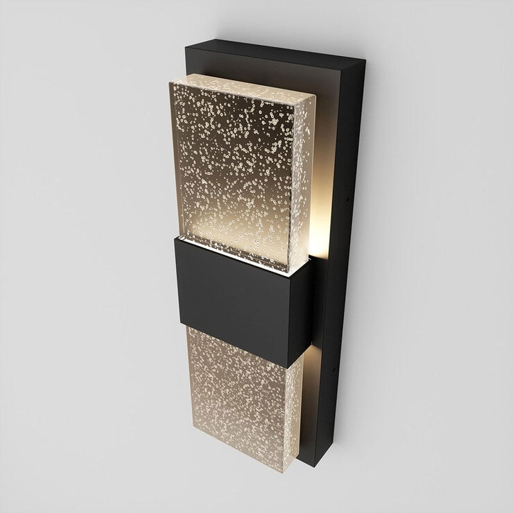 Artika Mazza Bubble LED wall light in black, imported from the UK