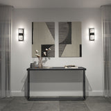 Artika Mazza black LED wall light with frosted diffuser, imported from the UK