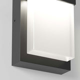 Artika Mazza black LED wall light with frosted diffuser, imported from the UK