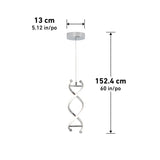Artika DNA single light LED pendant chrome, imported from the UK