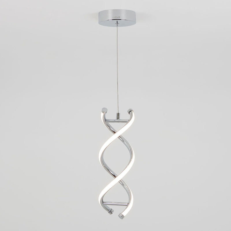 Artika DNA single light LED pendant chrome, imported from the UK