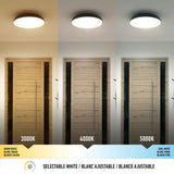 Artika Flint FM LED ceiling pendant light in black, imported from the UK