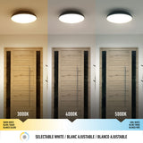 Artika Flint FM LED ceiling pendant light in black, imported from the UK