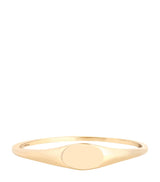 Harrods Astrid & Miyu Yellow Gold Signet Ring- Buy online at McGrocer