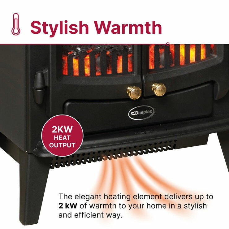 Dimplex Springborne Optiflame electric stove 2kW (British brand)