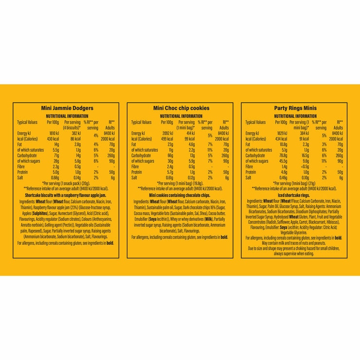 Fox's mini biscuit variety box 60 pack - British product