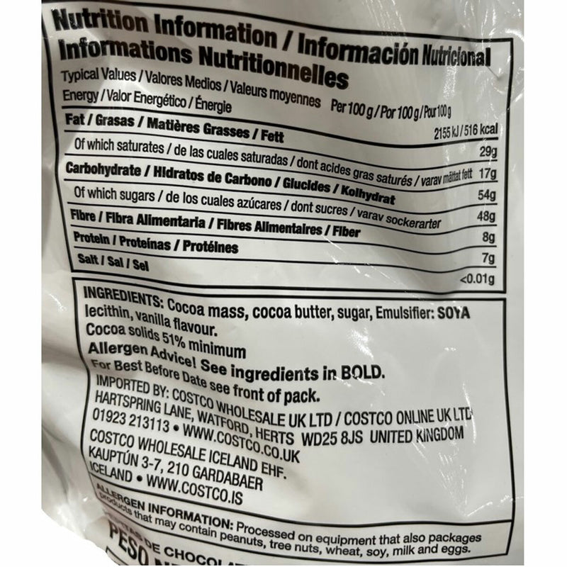 Kirkland Signature semi-sweet chocolate chips 2.04kg - British product
