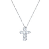 Costco 0.50ctw diamond cross pendant in 14ct white gold - British product