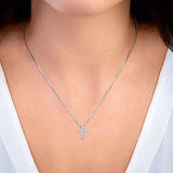 Costco 0.50ctw diamond cross pendant in 14ct white gold - British product