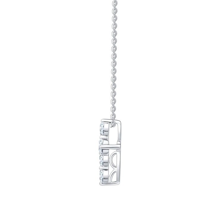 Costco 0.50ctw diamond cross pendant in 14ct white gold - British product