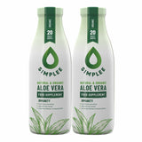 Simplee Aloe Vera supplement organic 2 x 1L, imported from the UK