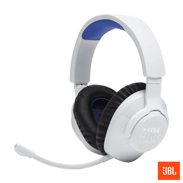 JBL Quantum 360P wireless gaming headset white blue (British brand)