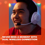 JBL Quantum 360P wireless gaming headset white blue (British brand)