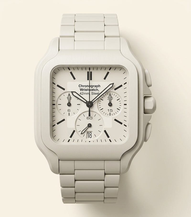 Cartier Santos de Cartier chronograph watch stainless steel 39.8mm (British brand)