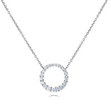 Costco UK Costco 0.60ctw Round Brilliant Cut Diamond Circle Pendant 18ct White Gold- Buy online at McGrocer