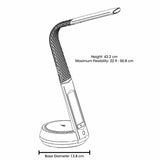 OttLite LED desk lamp with wireless charging and colour changing base, UK version