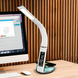 Costco UK OttLite Wireless Charging LED Desk Lamp with Colour Changing Base, Black/White, 43.2cm Height- Buy online at McGrocer