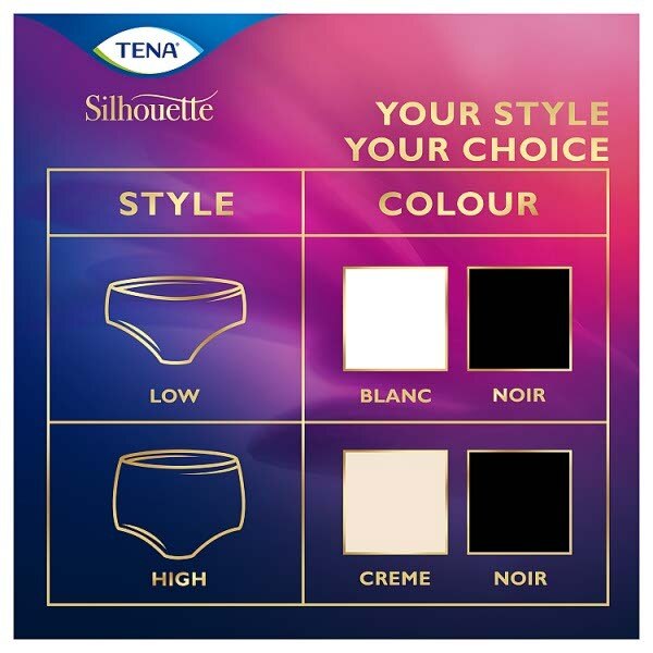 TENA  Silhouette Plus Black Incontinence Pants Size Medium 9 pack GOODS Superdrug