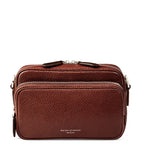 Aspinal of London pebbled leather messenger bag, UK version