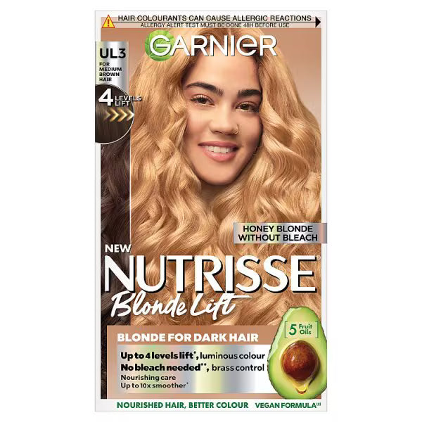 Garnier Nutrisse Blonde Lift Honey Blonde Hair Dye, UK version