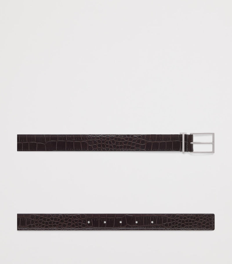 Tom Ford crocodile-debossed leather belt 3cm, UK version