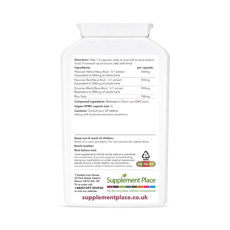 Supplement Place maca root extract 240 capsules, UK version