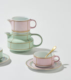GINORI 1735 porcelain Colonna Diva Rosa teacup, UK version