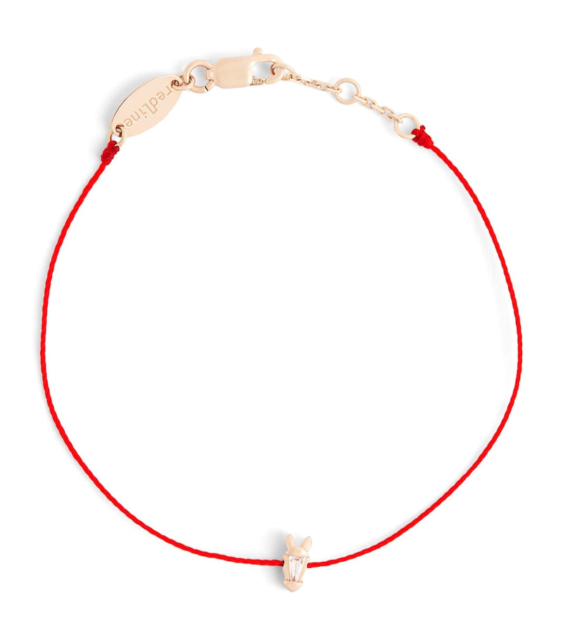 Redline rose gold diamond Chinese New Year bracelet, imported from the UK