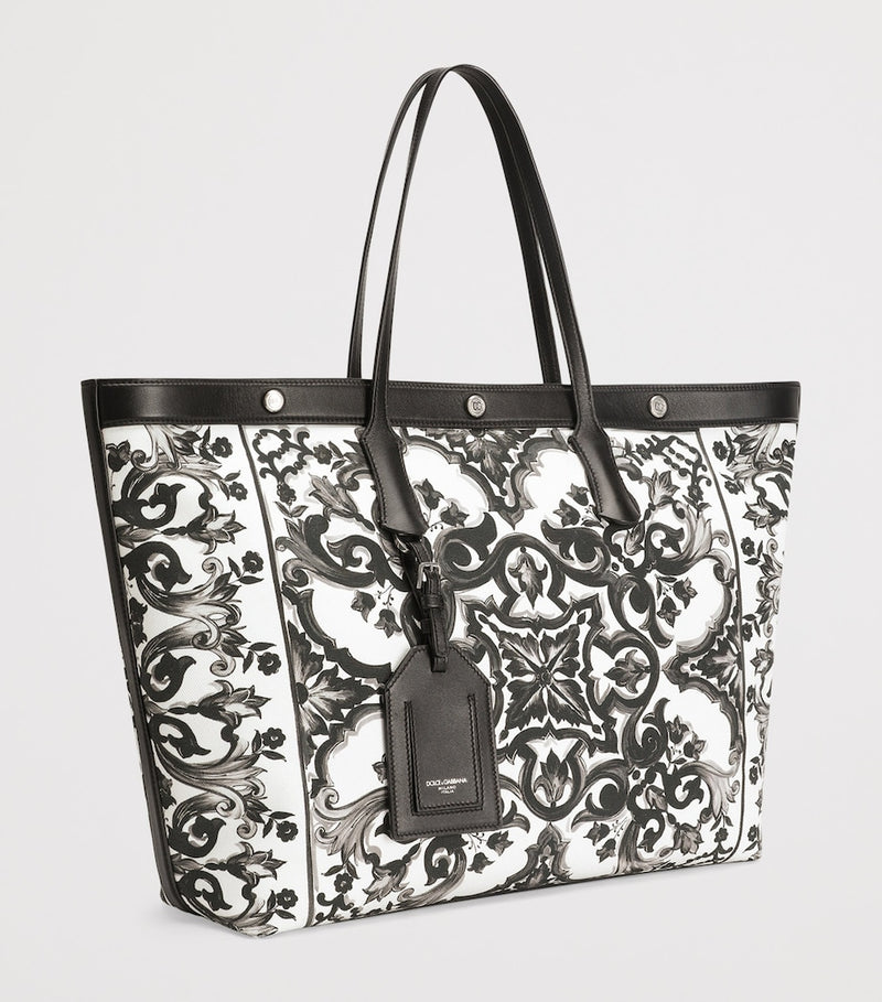 Dolce&Gabbana Majolica canvas tote bag 40cm (British brand)