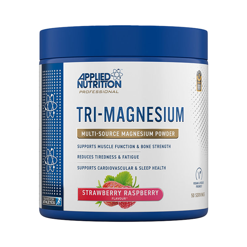 Applied Nutrition Tri-Magnesium Powder Strawberry Raspberry 200g (British brand)