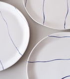 Feldspar Stripe cake plate 16cm - British product