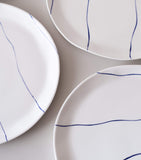 Feldspar Stripe cake plate 16cm - British product