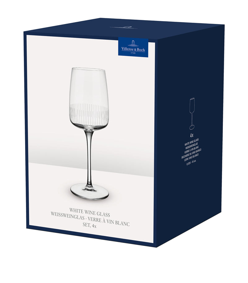 Villeroy & Boch Crystal Afina white wine glasses 125ml (British brand)